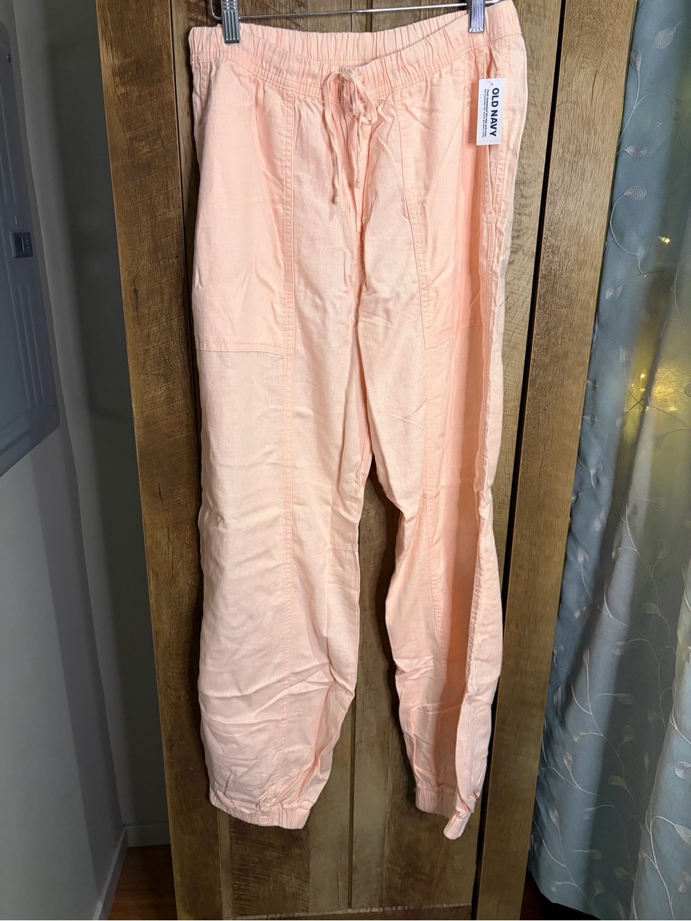 Old Navy Balloon Pants Medium Tall Blush Pink Comfort Waist NWT